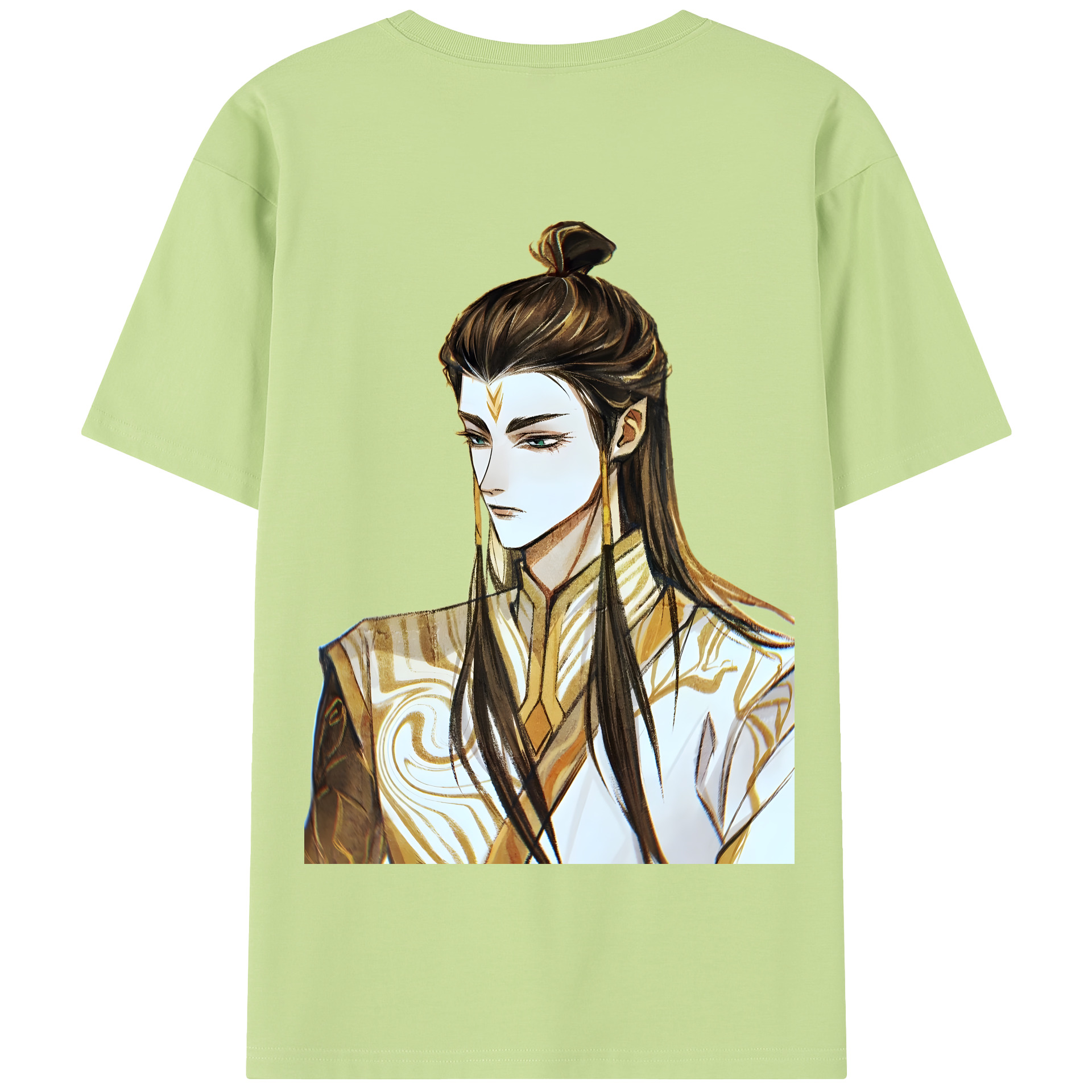 （画像用） Ne Zha 2 ナタ 魔童の大暴れ 綿100％半袖Tシャツ（背面プリント）
